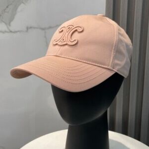 Celine: NWT PINK Triomphe Baseball Cap